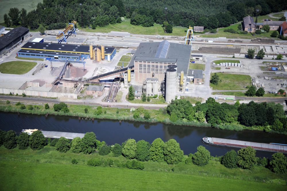 Luftaufnahme Zerben - Elbe-Havel-Kanal / Canal bei Zerben