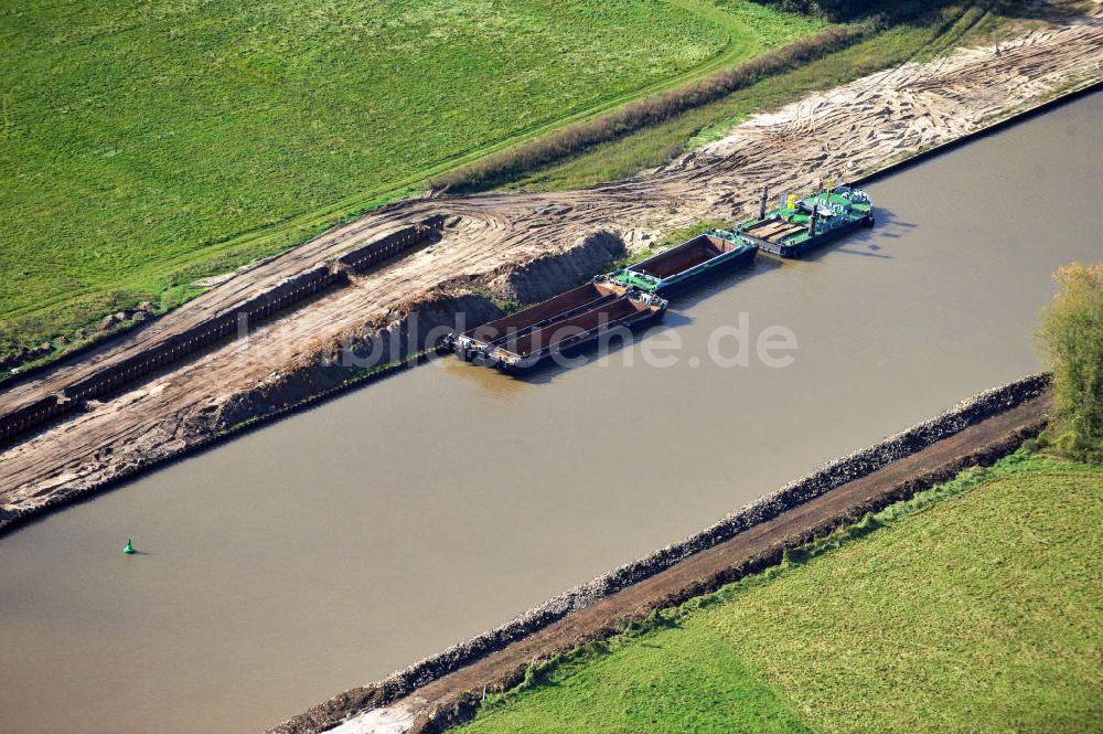 Luftbild Genthin - Elbe-Havel-Kanal Streckenausbau zwischen Genthin und Seedorf