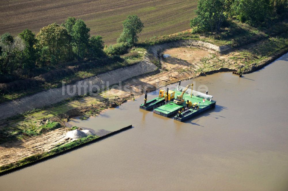 Luftaufnahme Genthin - Elbe-Havel-Kanal Streckenausbau zwischen Genthin und Seedorf