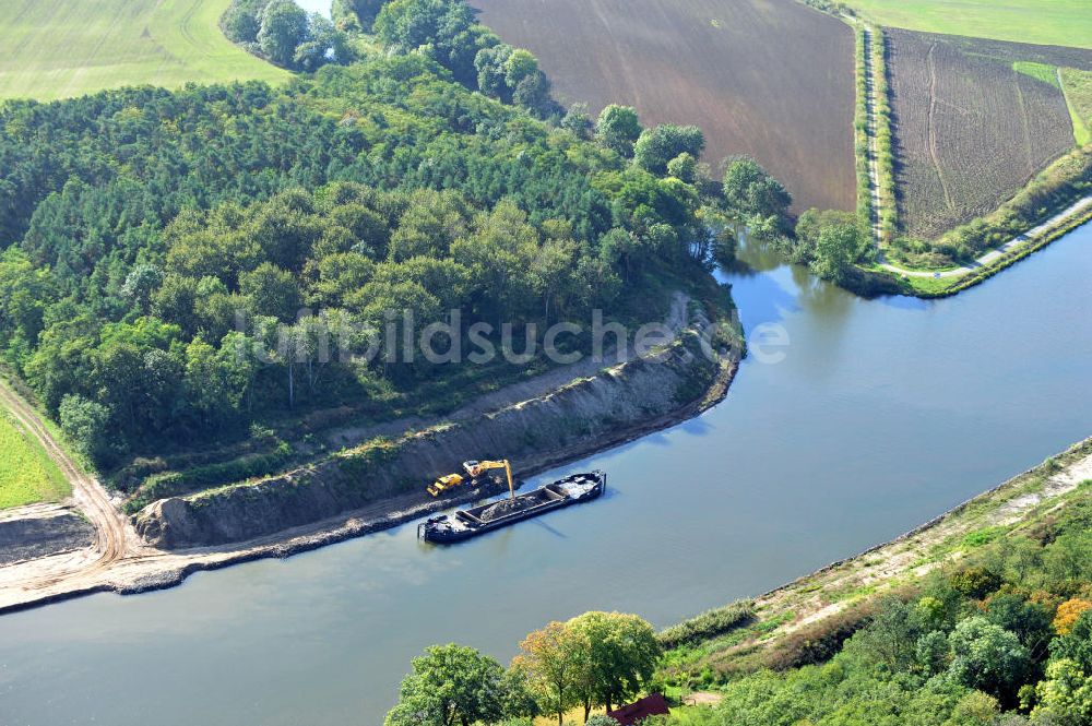 Luftbild Genthin - Elbe-Havel-Kanal Streckenausbau zwischen Genthin und Seedorf