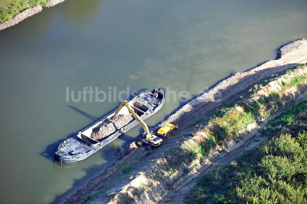 Luftaufnahme Genthin - Elbe-Havel-Kanal Streckenausbau zwischen Genthin und Seedorf