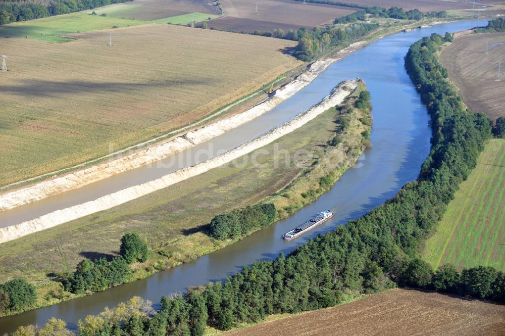 Luftbild Genthin - Elbe-Havel-Kanal Streckenausbau zwischen Genthin und Seedorf