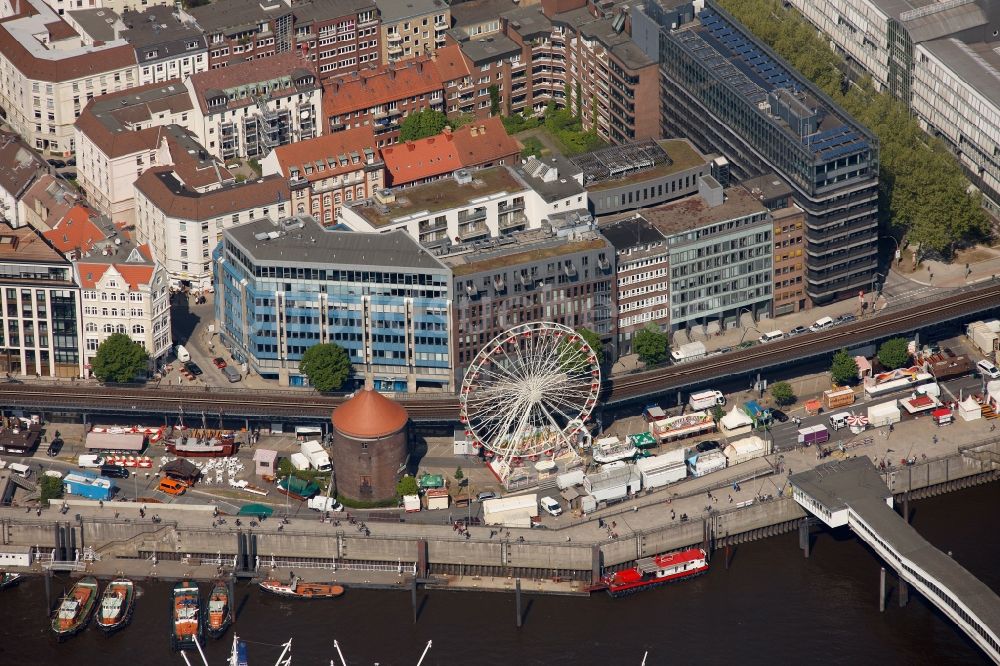 Luftaufnahme Hamburg - Elbpromenade in Hamburg