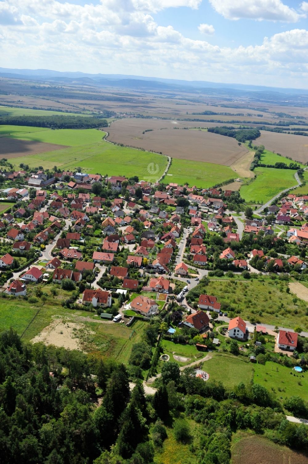 Luftaufnahme Elleben OT Riechheim - Elleben OT Riechheim im Bundesland Thüringen