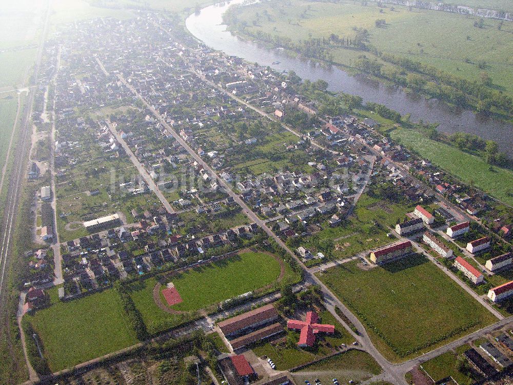 Elster an der Elbe aus der Vogelperspektive: Elster an der Elbe