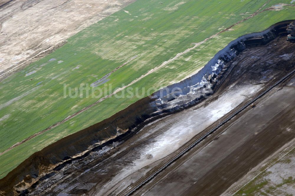 Elsteraue von oben - Elsteraue Blick auf den Tagebau Profen