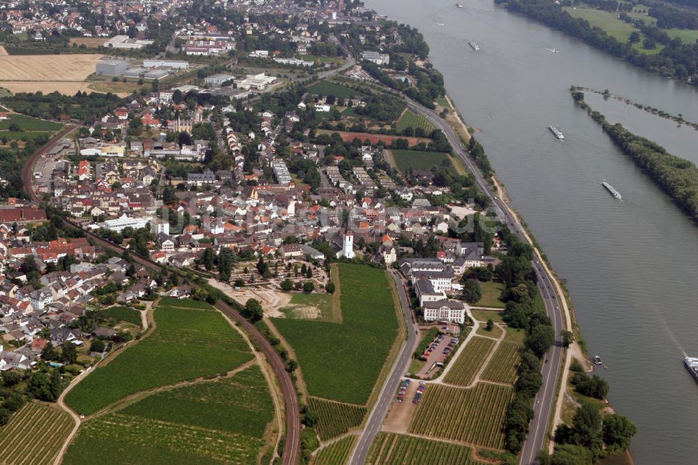 Eltville von oben - Eltville/Erbach