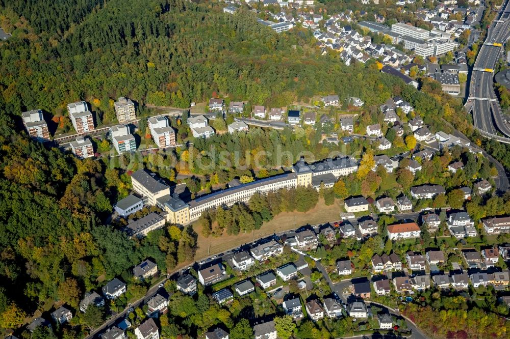 Siegen von oben - Emmy Noether Campus der Universität Siegen in Siegen im Bundesland Nordrhein-Westfalen