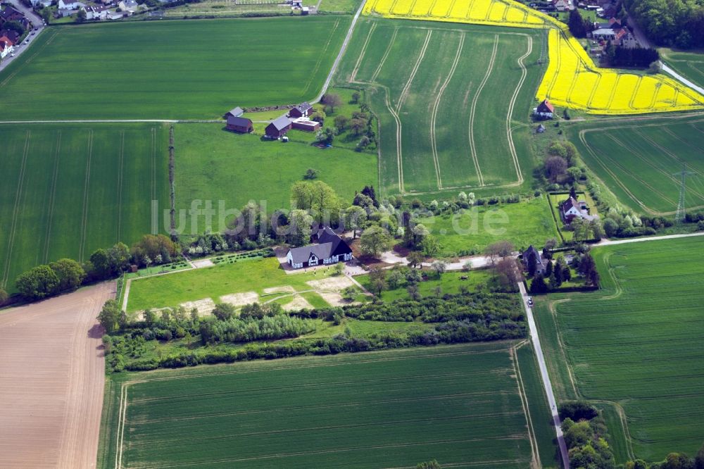 Holzwickede von oben - Emscherquellhof in Holzwickede im Bundesland Nordrhein-Westfalen