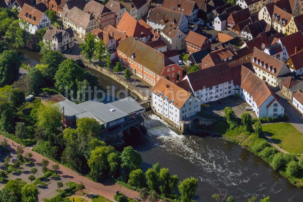 Warendorf aus der Vogelperspektive: Emswehr in Warendorf im Bundesland Nordrhein-Westfalen