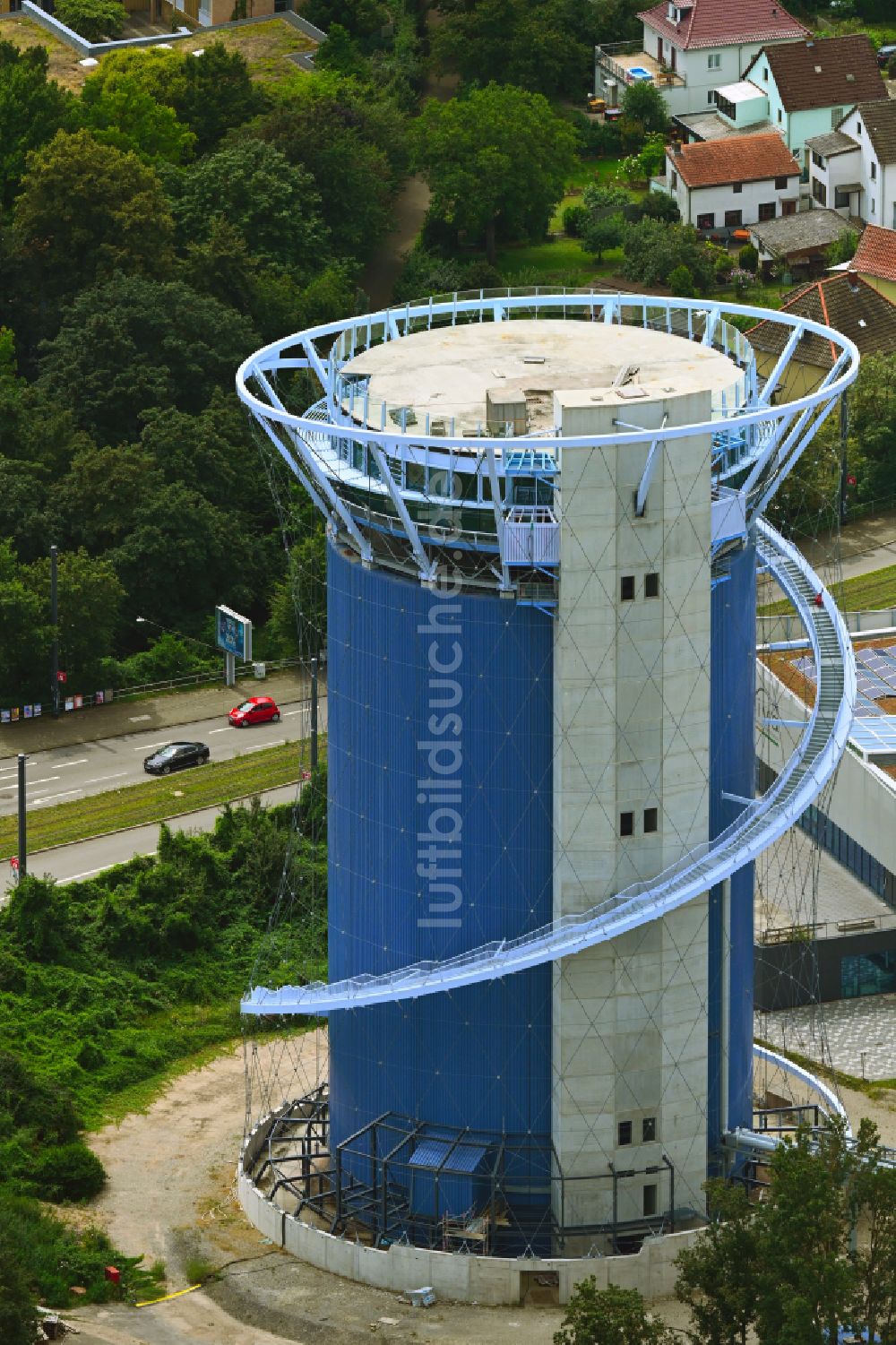 Heidelberg von oben - Energie- und Wärmespeicher BLU in Heidelberg im Bundesland Baden-Württemberg, Deutschland