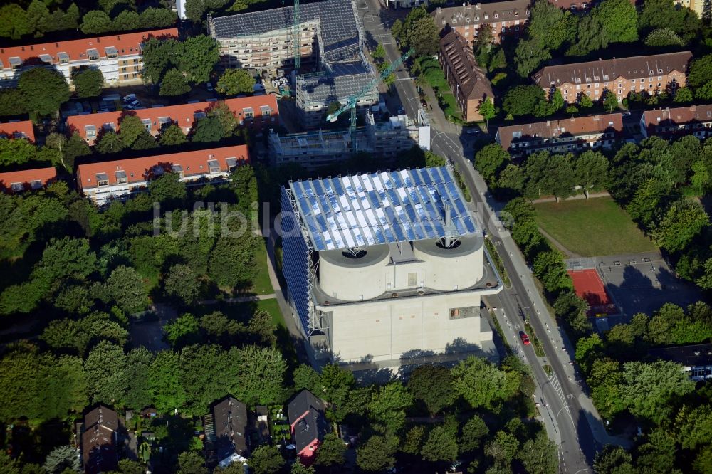 Luftbild Hamburg - Energiebunker in Hamburg-Wilhelmsburg