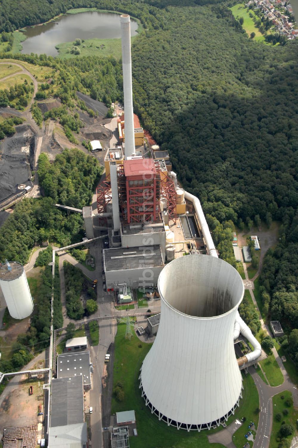 Göttelborn von oben - Energieversorgungsanlage Göttelborn