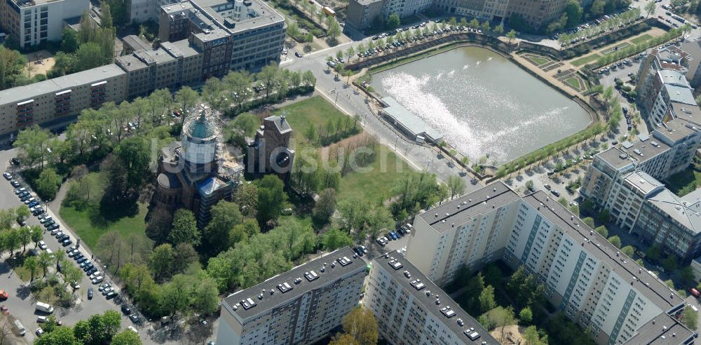 Berlin aus der Vogelperspektive: Engelbecken zwischen Berlin - Kreuzberg und Mitte