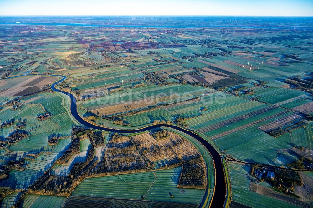 Luftaufnahme Engelschoff - Engelschoff Winterbild im Bundesland Niedersachsen, Deutschland