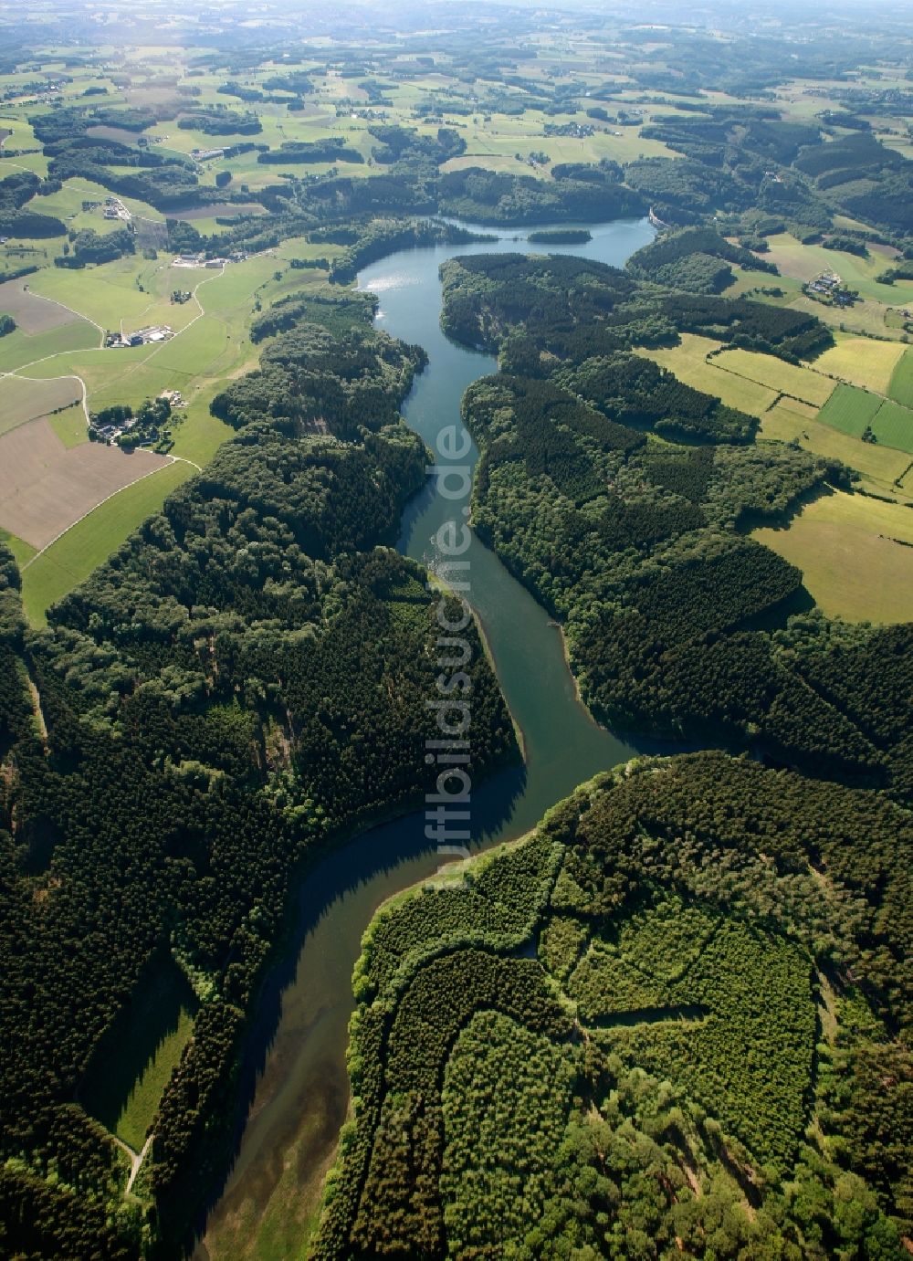 Breckerfeld von oben - Ennepetalsperre in Breckerfeld im Bundesland Nordhrein-Westfalen