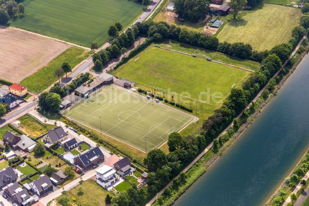 Haltern am See von oben - Ensemble der Sportplatzanlagen des SV Bossendorf 1955 e.V. in Haltern am See im Bundesland Nordrhein-Westfalen, Deutschland