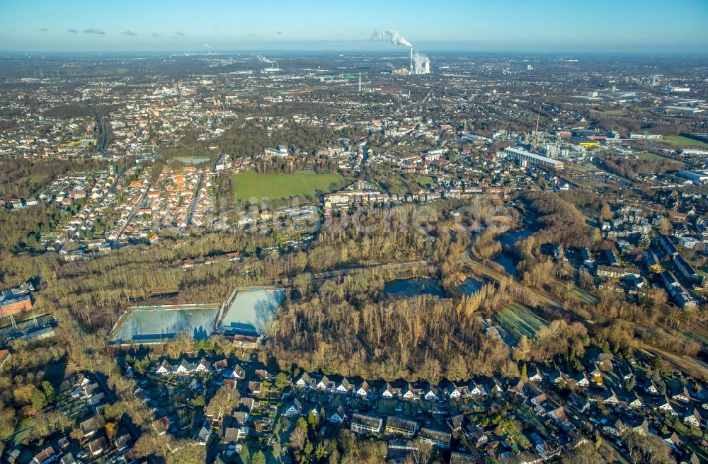 Luftbild Bochum - Ensemble der Sportplatzanlagen des DJK TuS Hordel in Bochum im Bundesland Nordrhein-Westfalen