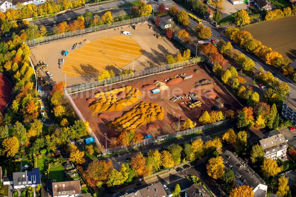 Essen von oben - Ensemble der Sportplatzanlagen in Essen im Bundesland Nordrhein-Westfalen