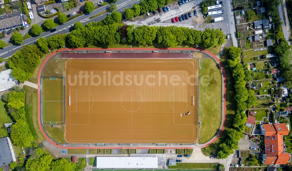 Luftbild Velbert - Ensemble der Sportplatzanlagen des Sportclub Velbert eV in Velbert im Bundesland Nordrhein-Westfalen, Deutschland