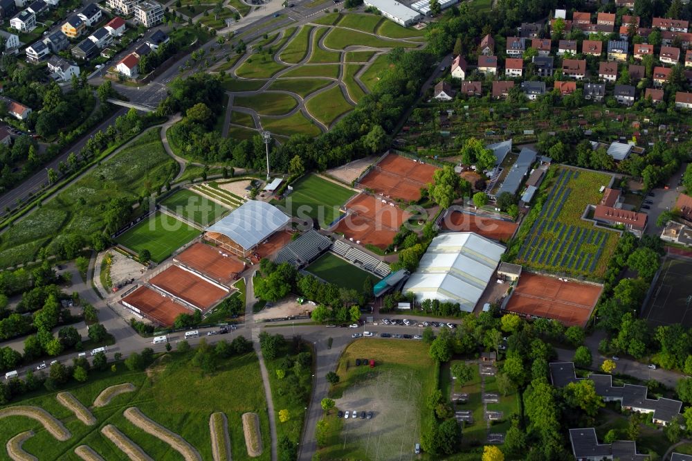 Luftbild Stuttgart - Ensemble der Sportplatzanlagen in Stuttgart im Bundesland Baden-Württemberg, Deutschland