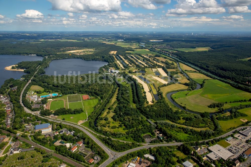 Luftbild Haltern am See - Ensemble der Sportplatzanlagen TuS in Haltern am See im Bundesland Nordrhein-Westfalen