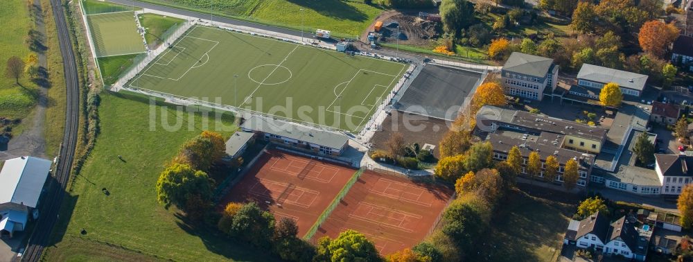 Luftbild Hamm - Ensemble der Sportplatzanlagen des VfL Mark in Hamm im Bundesland Nordrhein-Westfalen