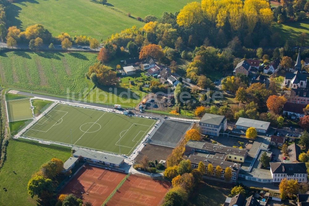 Luftaufnahme Hamm - Ensemble der Sportplatzanlagen des VfL Mark in Hamm im Bundesland Nordrhein-Westfalen