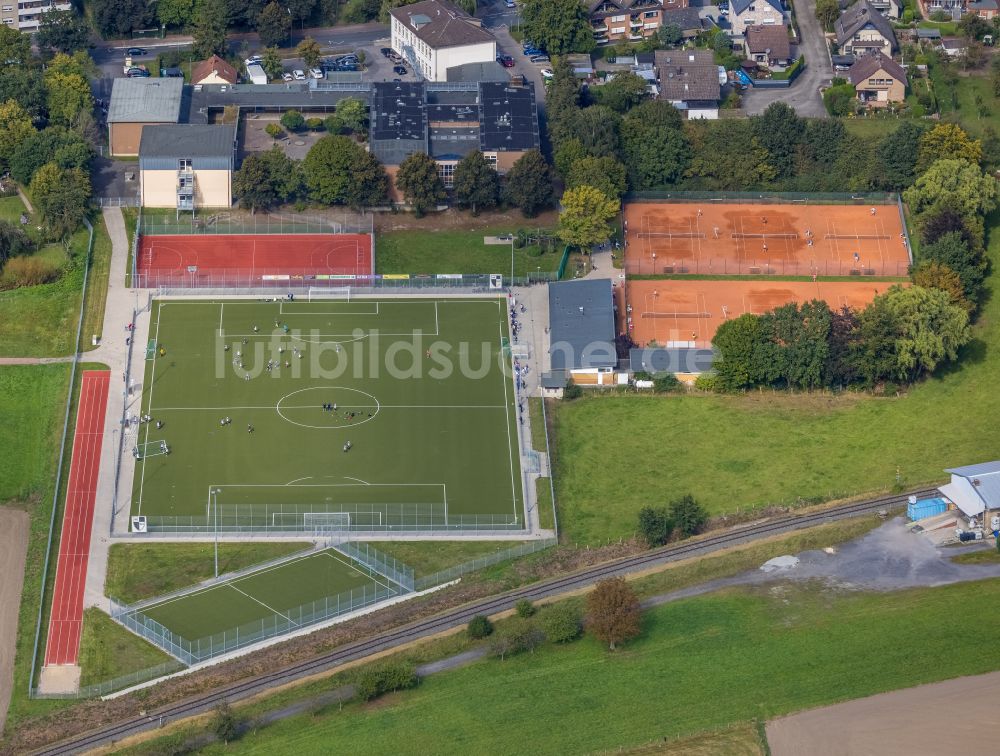 Luftbild Hamm - Ensemble der Sportplatzanlagen des VfL Mark in Hamm im Bundesland Nordrhein-Westfalen