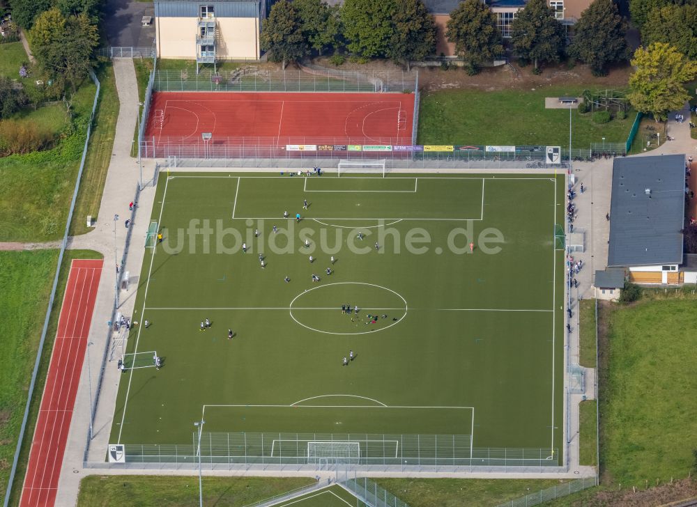 Luftaufnahme Hamm - Ensemble der Sportplatzanlagen des VfL Mark in Hamm im Bundesland Nordrhein-Westfalen