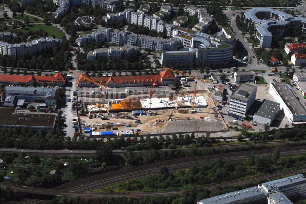 Luftbild München - Entstehung des neuen Münchner Stadtquartiers Theresienhöhe