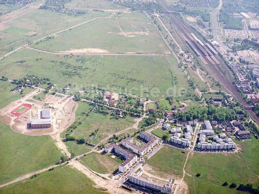 Luftbild Schönefeld / BRB - Entwicklungs- und Planungsgebiet des Delta-Parks in Schönefeld bei Berlin - ein Projekt der HVB Projekt GmbH München.