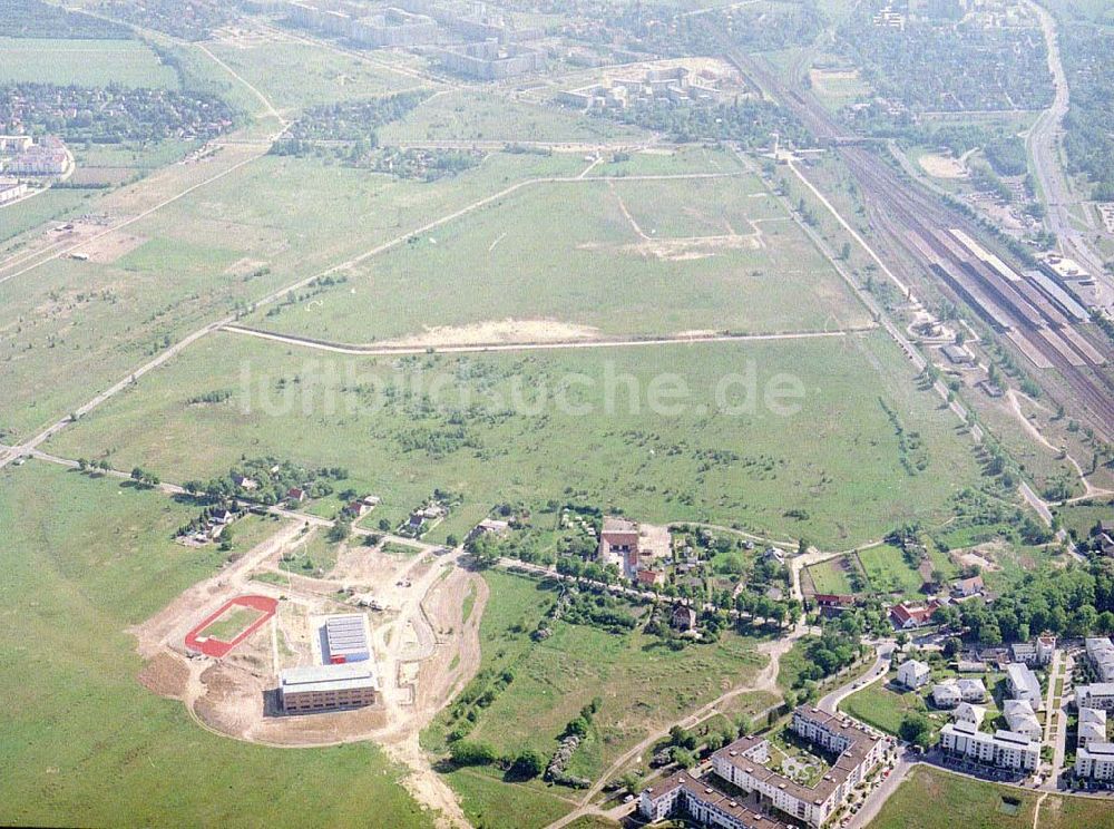 Luftaufnahme Schönefeld / BRB - Entwicklungs- und Planungsgebiet des Delta-Parks in Schönefeld bei Berlin - ein Projekt der HVB Projekt GmbH München.