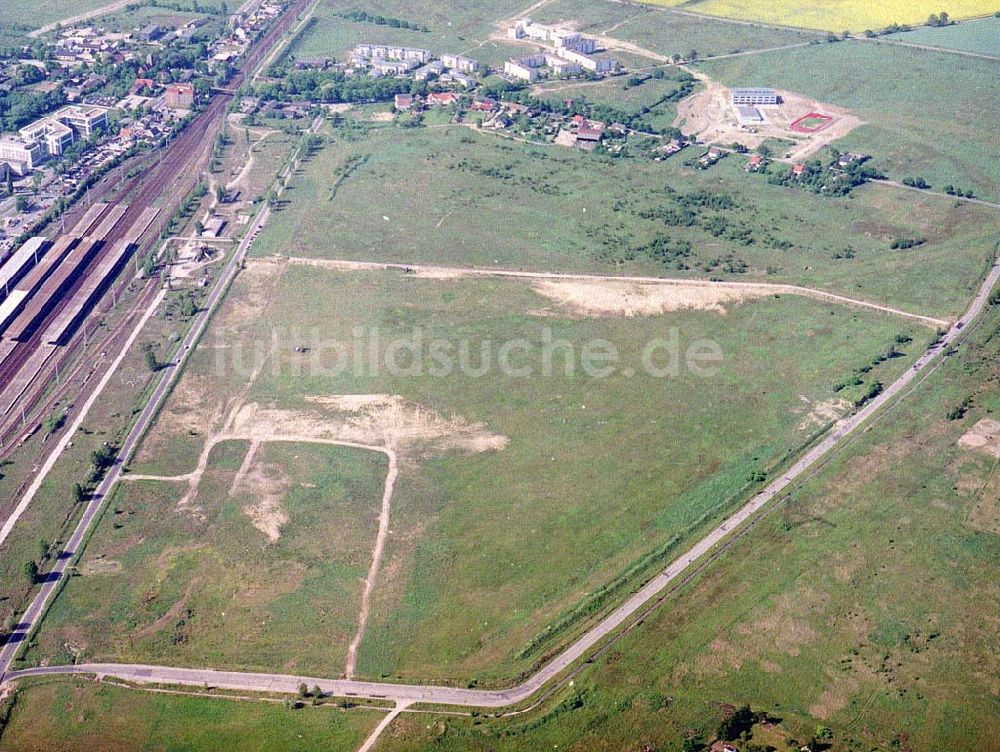 Luftbild Schönefeld / BRB - Entwicklungs- und Planungsgebiet des Delta-Parks in Schönefeld bei Berlin - ein Projekt der HVB Projekt GmbH München.