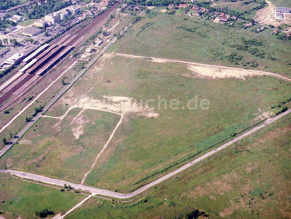 Luftaufnahme Schönefeld / BRB - Entwicklungs- und Planungsgebiet des Delta-Parks in Schönefeld bei Berlin - ein Projekt der HVB Projekt GmbH München.