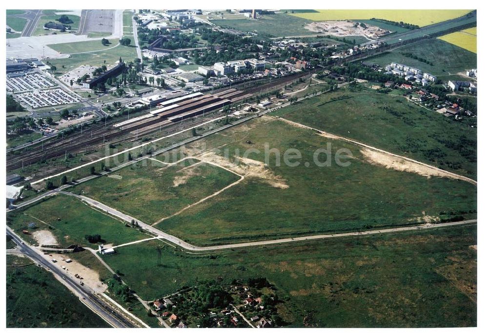 Luftbild Schönefeld / BRB - Entwicklungs- und Planungsgebiet des Delta-Parks in Schönefeld bei Berlin - ein Projekt der HVB Projekt GmbH München.