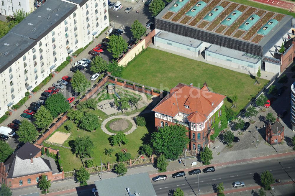 Berlin Prenzlauer Berg aus der Vogelperspektive: Entwicklungsgebiet Alter Schlachthof / Eldenaer Straße Berlin-Prenzlauer Berg