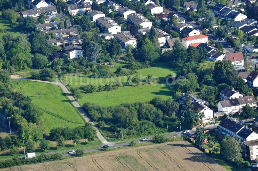 Luftaufnahme Kronberg im Taunus - Entwicklungsgebiet / Baufläche für Wohnungsneubau in Kronberg