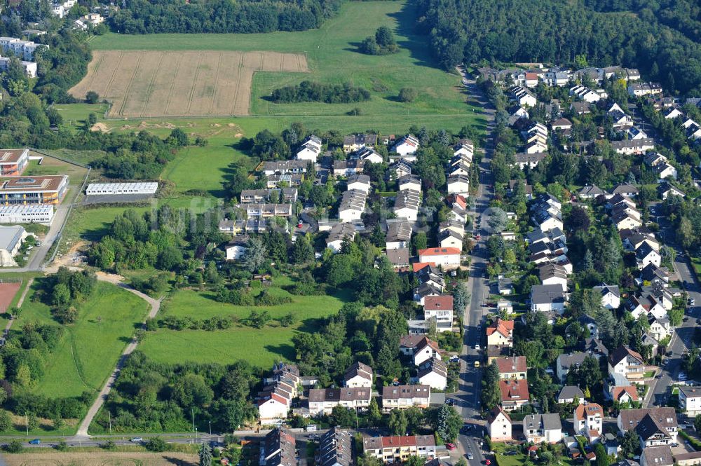 Kronberg im Taunus aus der Vogelperspektive: Entwicklungsgebiet / Baufläche für Wohnungsneubau in Kronberg