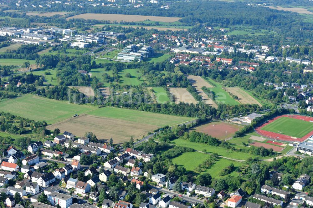 Luftaufnahme Kronberg im Taunus - Entwicklungsgebiet / Baufläche für Wohnungsneubau in Kronberg