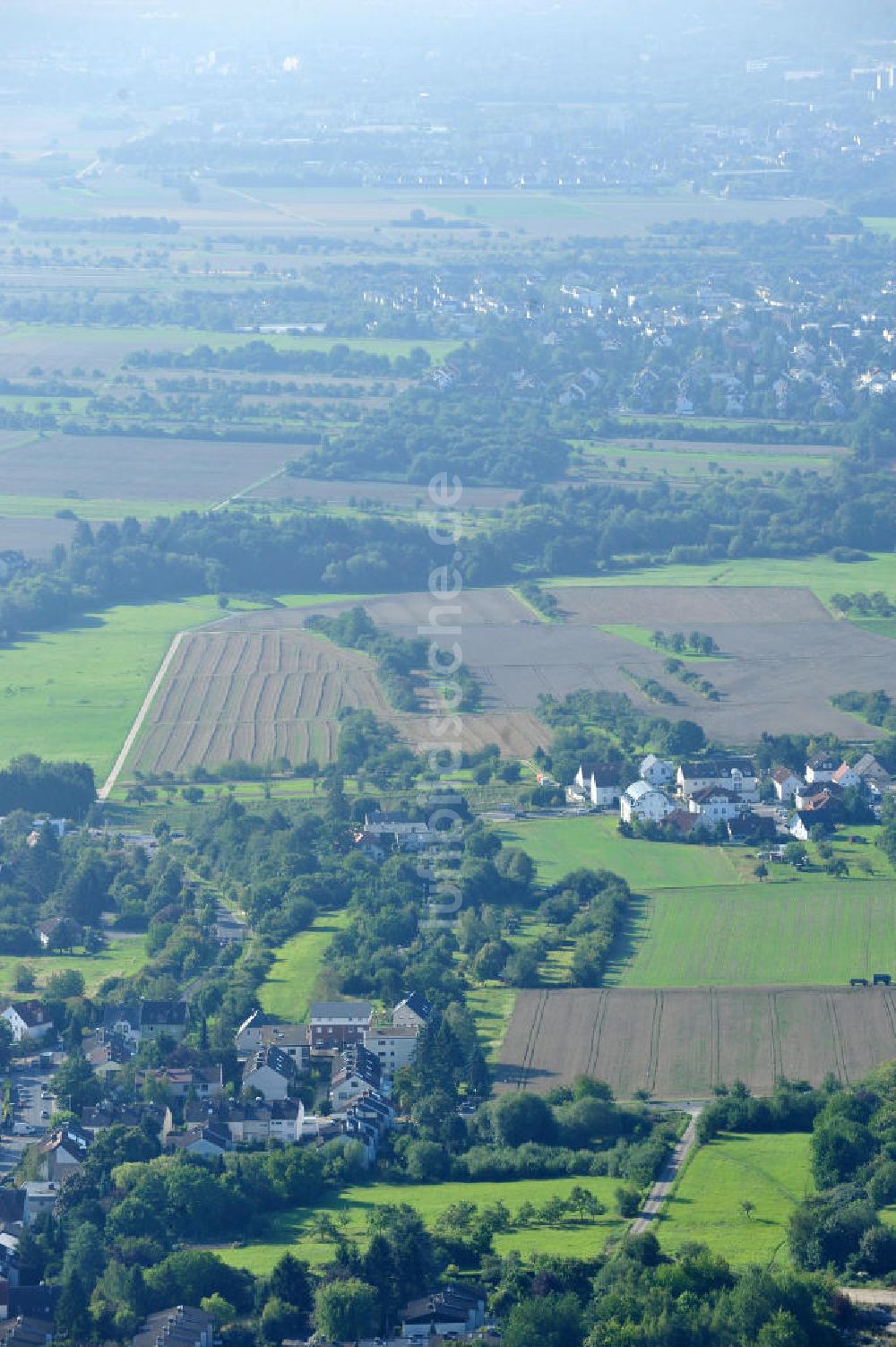 Kronberg im Taunus von oben - Entwicklungsgebiet / Baufläche für Wohnungsneubau in Kronberg