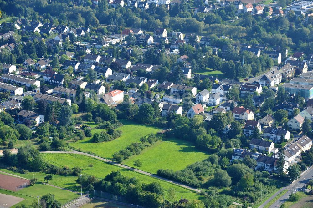 Luftbild Kronberg im Taunus - Entwicklungsgebiet / Baufläche für Wohnungsneubau in Kronberg