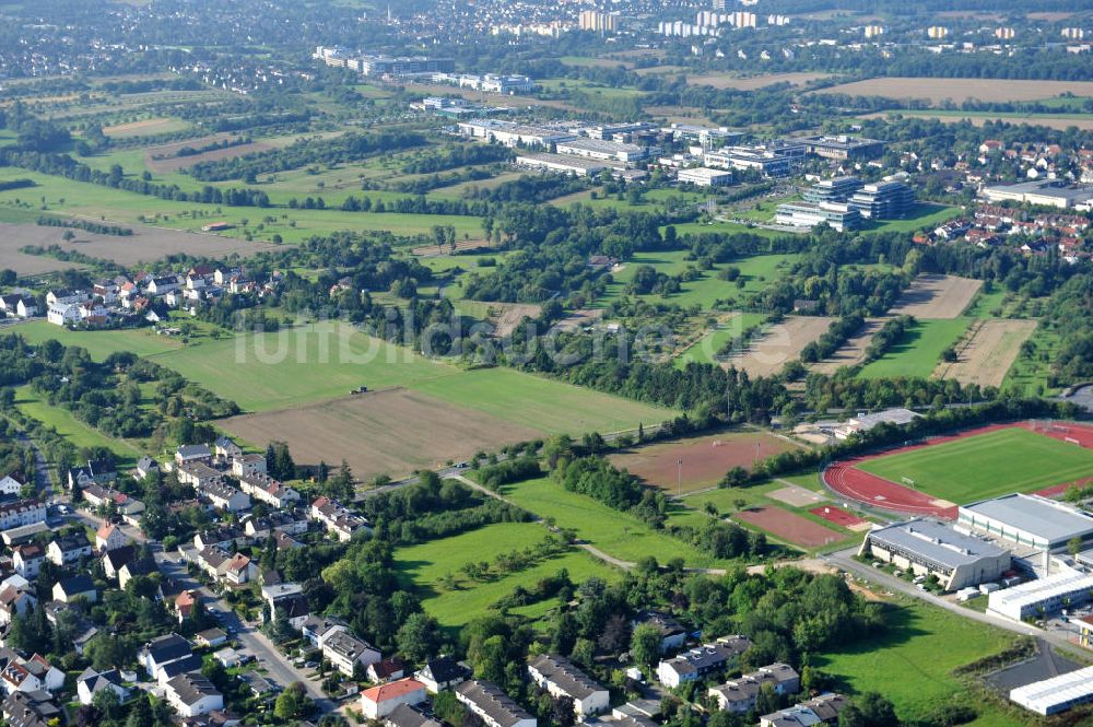 Luftaufnahme Kronberg im Taunus - Entwicklungsgebiet / Baufläche für Wohnungsneubau in Kronberg