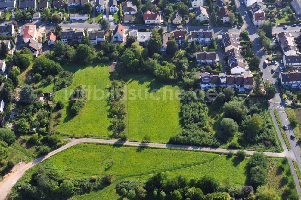 Kronberg im Taunus von oben - Entwicklungsgebiet / Baufläche für Wohnungsneubau in Kronberg