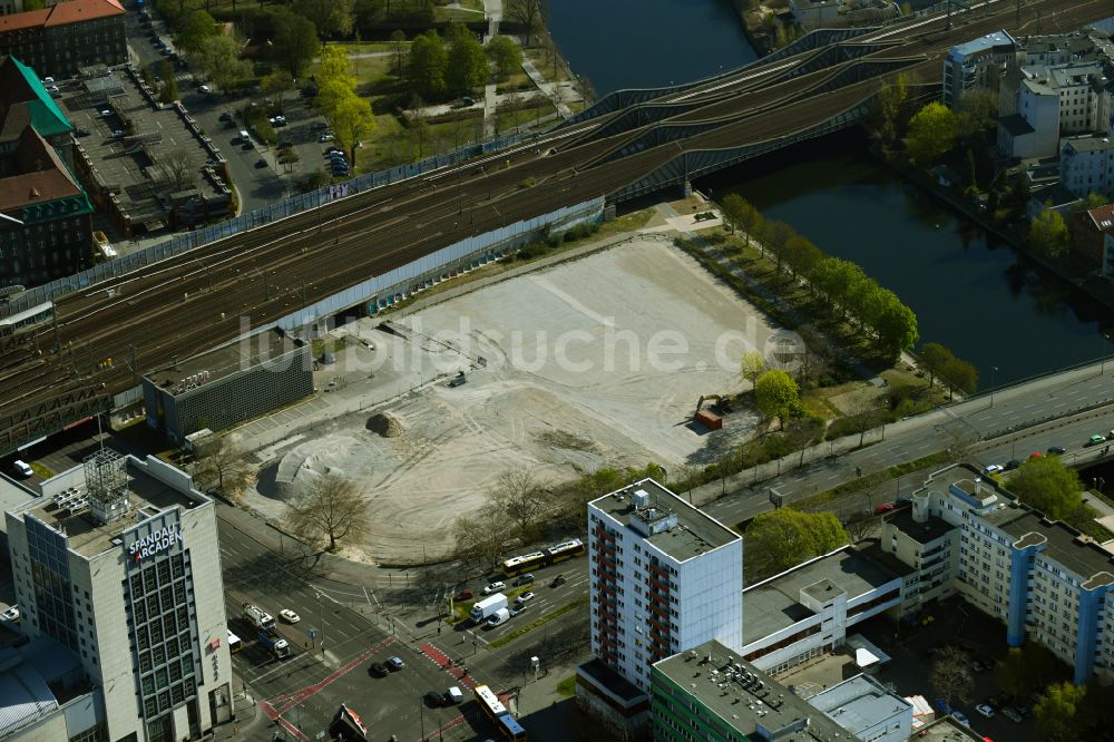 Berlin von oben - Entwicklungsgebiet und Bauland- Brache in Berlin, Deutschland