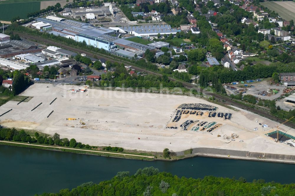 Luftbild Datteln - Entwicklungsgebiet und Bauland- Brache an der Castroper Straße in Datteln im Bundesland Nordrhein-Westfalen, Deutschland