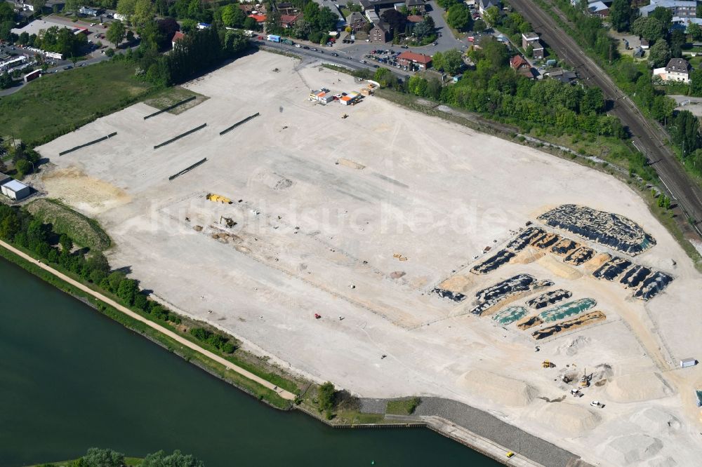 Luftaufnahme Datteln - Entwicklungsgebiet und Bauland- Brache an der Castroper Straße in Datteln im Bundesland Nordrhein-Westfalen, Deutschland