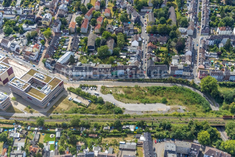 Luftaufnahme Mülheim an der Ruhr - Entwicklungsgebiet und Bauland- Brache in Mülheim an der Ruhr im Bundesland Nordrhein-Westfalen, Deutschland