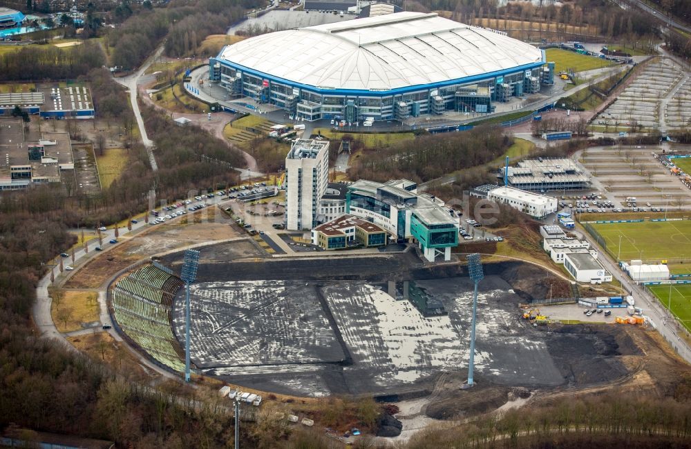 Gelsenkirchen von oben - Entwicklungsgebiet und Bauland- Brache Stadionring - Parkallee im Ortsteil Gelsenkirchen-Ost in Gelsenkirchen im Bundesland Nordrhein-Westfalen