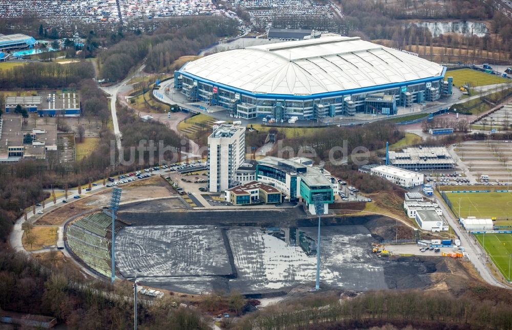 Gelsenkirchen von oben - Entwicklungsgebiet und Bauland- Brache Stadionring - Parkallee im Ortsteil Gelsenkirchen-Ost in Gelsenkirchen im Bundesland Nordrhein-Westfalen